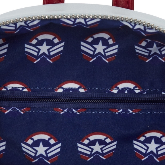 Loungefly Marvel Falcon Captain America Cosplay Mini Backpack NWT - Picture 3 of 5